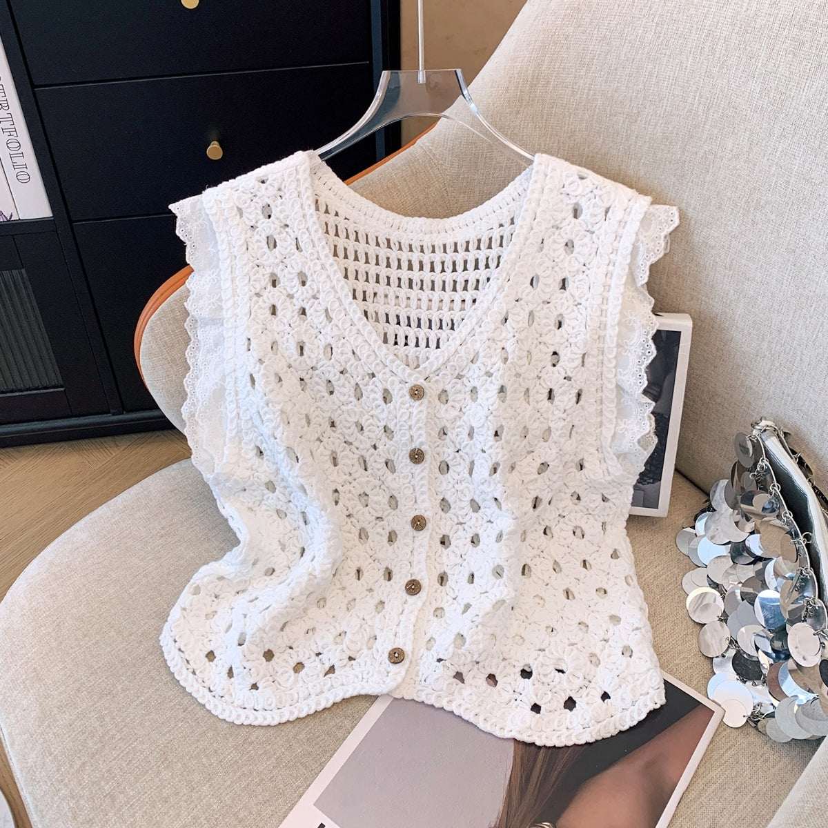 Lightweight & Breathable Crochet Top - Buy 1 Get 1 Free ♥️